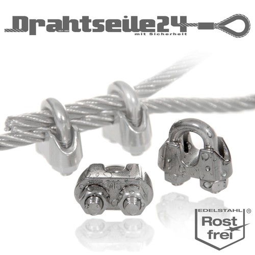 Drahtseilklemmen edelstahl v4a - drahtseilklemmen,