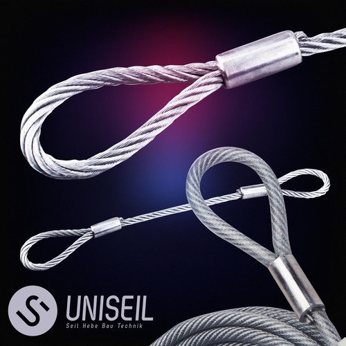 Stahlseil mit ösen - mit,
