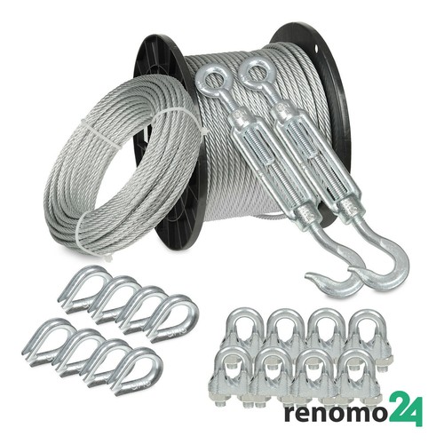 Pvc drahtseil zubehör set - drahtseil,