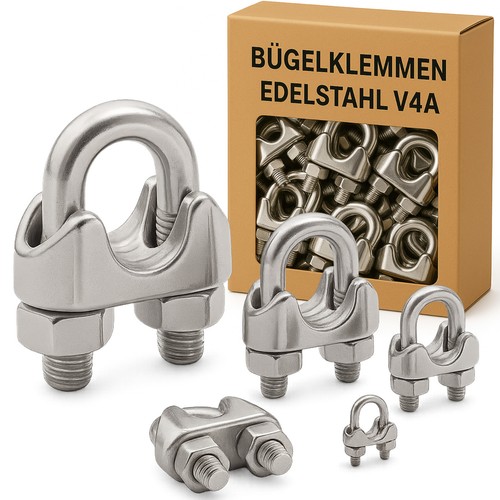 Bügelklemme edelstahl seil - edelstahl,