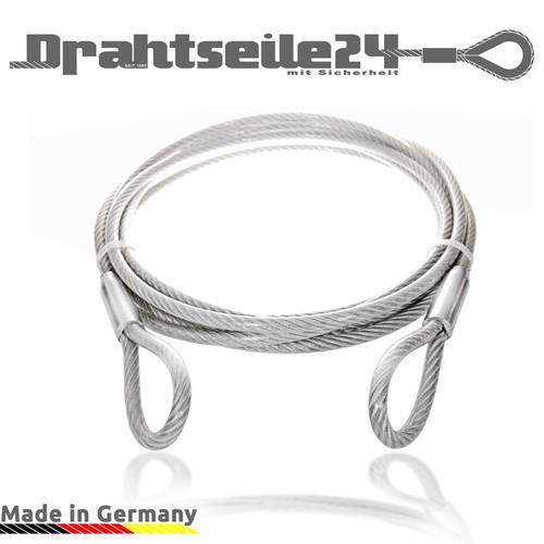 Stahlseil ummantelt mit ösen - stahlseil,