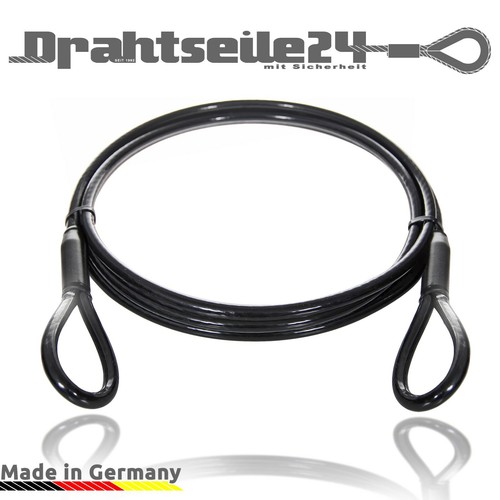 Stahlseil ummantelt mit - , Ösen