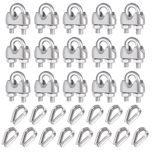 Stück seilklemme 4mm set - stück,