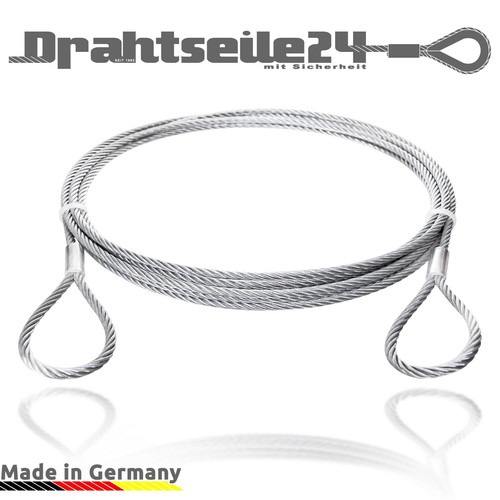 Stahlseil mit ösen schlaufen - mit,